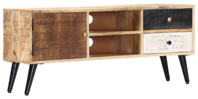 Mobile porta tv 115x30x47 cm in legno massello di mango