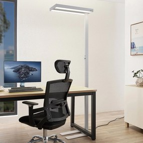 Arcchio LED piantana Logan Pro, bianco, sensore, dimmerabile Arcchio,, Bianco / Opale, Studio / Ufficio, Alluminio, Moderno