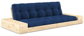 Divano letto in velluto a coste blu 244 cm Base - Karup Design