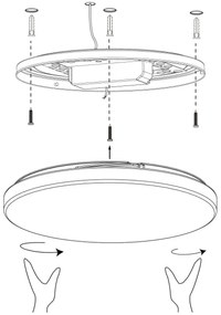 Eglo 900001 - Plafoniera LED dimmerabile TOTARI-Z LED/19,2W/230V 2700-6500K