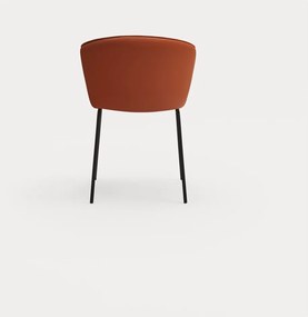 Set di sedie da pranzo arancione in imbottito 2 pz Add – Teulat