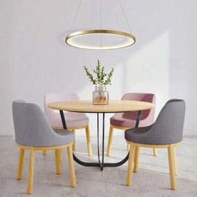 Lampadario LED a sospensione con filo LEA LED/20W/230V 4000K diametro 50 cm oro