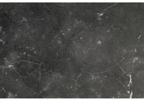 Tavolino rotondo nero con piano effetto marmo ø 65 cm Strington - Actona