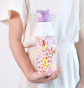 A Little Lovely Company - borraccia in acciaio inox, 500 ml - giardino fiorito