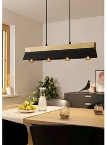 Eglo 900444 - Lampadario a sospensione con filo TARRAFO 4xE27/40W/230V
