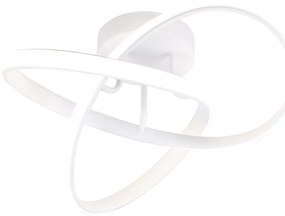 Plafoniera LED bianca Meo - Trio