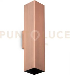 Look square applique a parete 2 luci attacco gu10 rame 30cm l.6cm l...