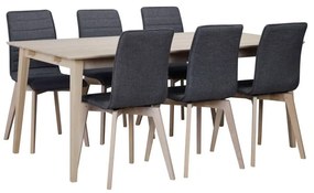 Tavolo da pranzo in rovere laccato opaco , 180 x 90 cm Filippa - Rowico