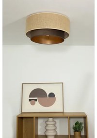 Plafoniera SARTA 1xE27/60W/230V Ø 45 cm marrone/iuta