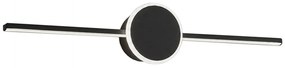 LAMPADA DA MURO DA BAGNO LED SOPRA SPECCHIO 80CM APP850-1W ROUND BLACK