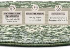Tappeto rotondo verde ø 160 cm Méridional - Hanse Home