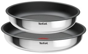 Padelle in set in acciaio inox con superficie antiaderente/con manico rimovibile 2 pz ø 26 cm INGENIO Cook Eat L8813S75 – Tefal