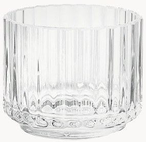 Portalumino in vetro soffiato con superficie scanalata Lyngby