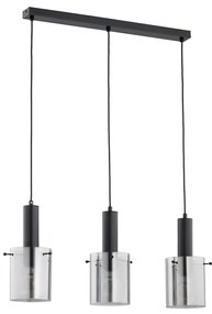 Lampadario a sospensione con filo CELIA 3xE27/60W/230V nero