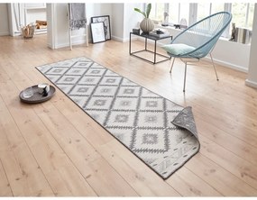 Tappeto da esterno grigio e crema , 80 x 250 cm Malibu - NORTHRUGS