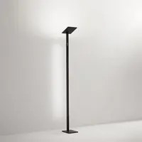 Piantana Contemporanea Quadra Metallo Nero Led Integrato 24W