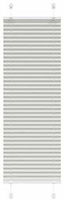 Tenda Plissettata Grigio Chiaro 45x100 Cm Larghezza Tessuto /
