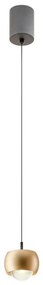 Redo 01-3547 - Lampadario LED a sospensione con filo AVES LED/12W/230V diametro 9,6 cm CRI 90 oro