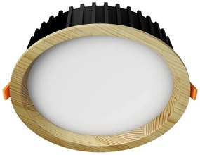 APLED-Lampada LED RONDO WOODLINE LED/12W/230V 4000K diametro 20 cm pino legno solido