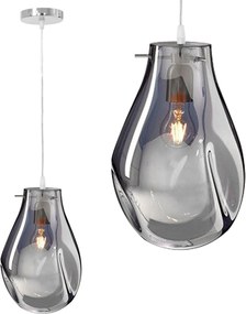 Lampada Di Soffitto Pensile Di Vetro APP327-1CP Silver