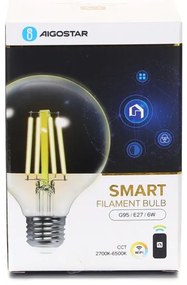 Lampadina LED dimmerabile FILAMENT G95 E27/6W/230V 2700-6500K Wi-Fi - Aigostar