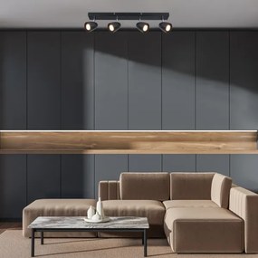 Rabalux 73021 - Faretto PERICO 4xGU10/5W/230V nero