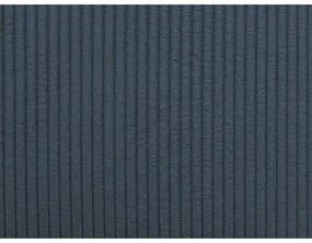 Divano angolare in blu scuro allungabile (con composizione variabile) con rivestimento in velluto a coste Augustin – Bobochic Paris