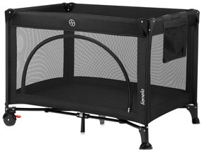 Lionelo - Lettino da viaggio LAURA Black Carbon