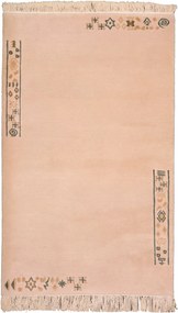 Nepal Tappeto 100x160 Beige (Nepal) Annodato A Mano
