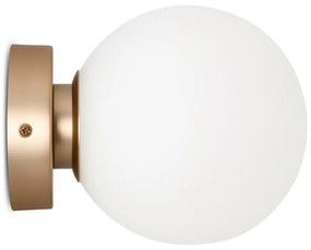 Applique Contemporanea Basic Form Piccola In Metallo Colore Oro 1 Luce