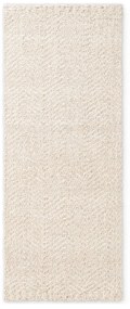 Passatoia color crema e avorio in misto lana tessuta a mano 80x200 cm Majoli – Elle Decoration