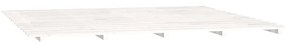 Giroletto bianco 180x200 cm in legno massello di pino