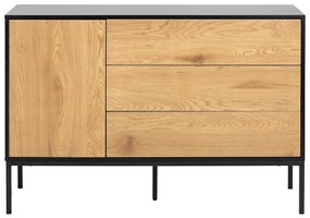 Credenza bassa industriale metallo e legno TRESCA