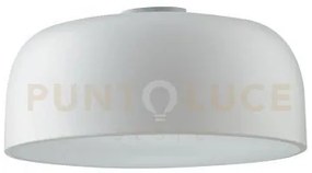 Plafoniera bistrot bianco 3 luci attacco e27 38x38x19,5cm in metallo