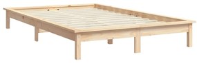 Giroletto nero 180x200 cm super king in legno massello di pino