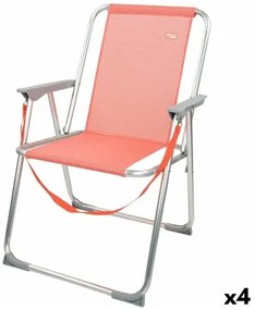 Sedia Pieghevole Aktive Flamingo Corallo 44 x 76 x 45 cm (4 Unità)