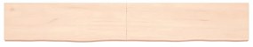 Ripiano a parete 180x30x6 cm legno massello rovere non trattato