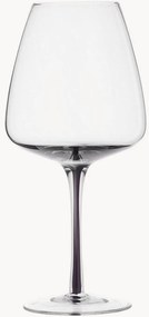 Bicchiere da vino rosso in vetro soffiato Smoke