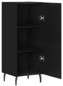 Credenza nero 34,5x34x90 cm in legno multistrato