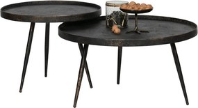 Tavolino nero , ø 76 cm Bounds - BePureHome