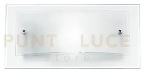 Applique a parete dritta e curva bianca 1 luce attacco e27 30x11x15cm