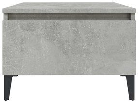 Tavolino Grigio Cemento 50x46x35 cm in Legno Multistrato