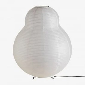 Lampada da terra in carta di riso (↑73 cm) Marlier Bianco - Sklum