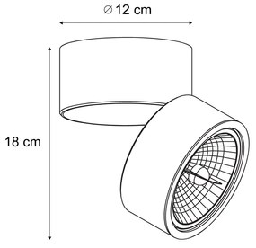 Faretto da soffitto moderno beige G9 girevole e orientabile - Go Nine
