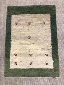 Gabbeh Tappeto persiano 90x60 Beige (Iran) Annodato A Mano