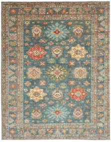 Kazak Tappeto orientale 250x300 Verde (Pakistan) Annodato A Mano