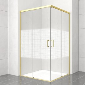 Lato per box doccia angolare dritto H 200 x L 70 cm, sp 6 mm dorato smerigliato