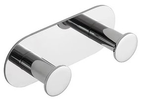 Gancio 11,5 x 4,5 cm in acciaio inox, finitura argento