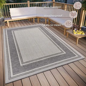 Tappeto grigio per esterni 155x235 cm Clyde Cast - Hanse Home