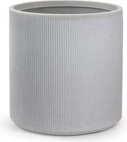 Vaso in resina da esterno interno tondo cilindrico d.36x35h Modigliani Beige